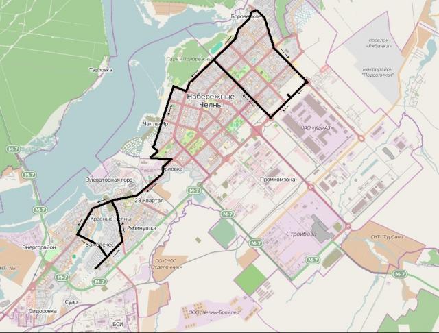 Карта Челнов Фото