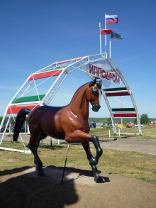 Гаяз-бабай вручил Мадонне полотенце