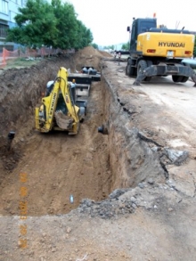 В 37 комплексе - капитальный ремонт теплотрассы