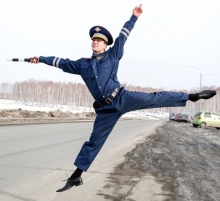 У гаишников - профессиональный праздник.