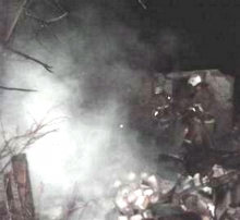 Сгорели дача и баня