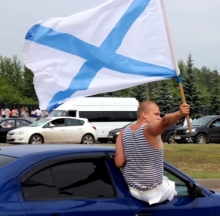 314 лет назад на русском флоте появился Андреевский флаг.