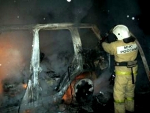 В Набережных Челнах ночью обгорел «Лэнд Ровер»