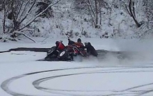 Житель Набережных Челнов провалился под лед на квадроцикле