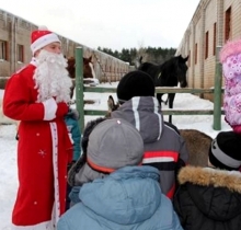 'Полицейский Дед Мороз' покатал на лошадках челнинских детей