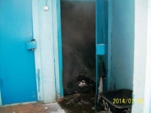 В одном из домов Набережных Челнов полностью выгорела мусорокамера