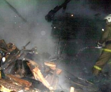 В селе Боровецкое сгорел частный сарай