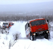  'КАМАЗы' заехали туда, куда автомобили еще не заезжали
