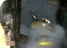 В Тукаевском районе полностью сгорел жилой дом