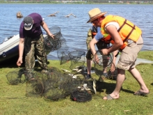 За месяц рыболовы вытащили в Набережных Челнах 175 браконьерских сетей