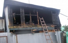 Сегодня утром в окрестностях Набережных Челнов сгорел двухэтажный дачный дом