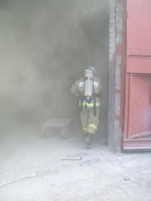 Пожар на территории промплощадки  Нижнекамской ГЭС