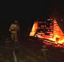 Пожар в бане в садовом обществе 'Локомотив'
