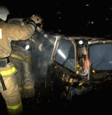 Ночью в Набережных Челнах сгорел автомобиль