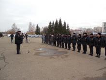 В Набережных Челнах прошла демонстрация силы гарнизона полиции