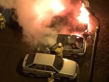 В челнинском дворе сгорели 4 автомобиля