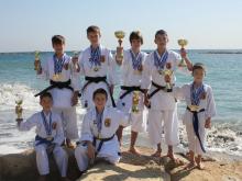 Челнинские каратисты успешно выступили на турнире на Кипре, искупавшись после побед в море