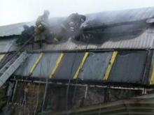 В одном из ангаров на БСИ в Набережных Челнах произошел пожар