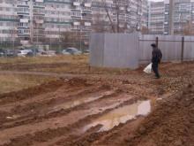 Тротуар восстановят только весной