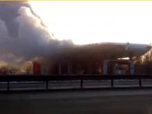 Под Казанью загорелась автозаправочная станция «Автодорстрой»