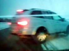 На трассе «Набережные Челны - Агрыз» внедорожник вылетел в кювет