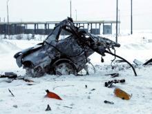 На трассе М-7 возле Мамадыша фура разорвала легковую иномарку