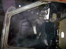 В Набережных Челнах полностью сгорел вагон-бытовка