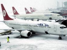 Небывалый снегопад в Стамбуле стал причиной отмены авиарейса в Нижнекамск