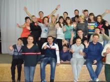 Александр Степанов и Марат Нагимов учат челнинцев играть в КВН