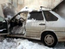 В Набережных Челнах на улице Машиностроительная сгорел автомобиль