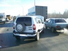 В Набережных Челнах в столкновении четырех автомобилей пострадал один водитель