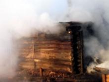 В садовом обществе 'Весна' сгорел дачный домик