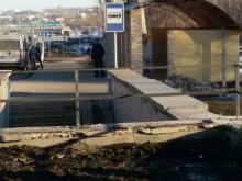 Подземный переход огородили