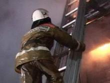 В садовом обществе «Зеленые горки» сгорел бревенчатый дом