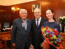 Итальянец из Казани получил медаль от Минтимера Шаймиева