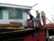 В садовом обществе 'Кама' загорелся дачный дом