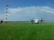 В аэропорту «Бегишево» готовятся встретить рейс из Москвы водным аттракционом  