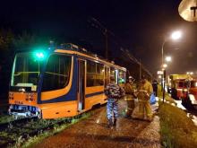 В Набережных Челнах молния подожгла трамвай