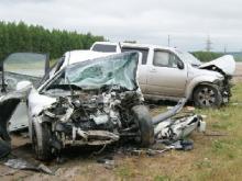 В аварии трех машин под Елабугой погибла женщина