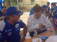 Сотников - первый на втором этапе 'Великой степи', а Николаев повредил руку