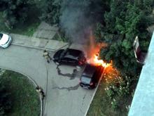 В Набережных Челнах ночью подожгли китайский автомобиль «Чери»