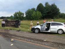 В ДТП на автотрассе М-7 в Чувашии пострадало 16 человек