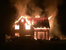 Возле села Большая Шильна сгорел недостроенный частный дом