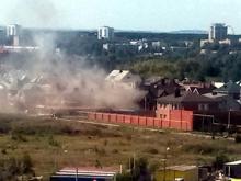 Пожар в Набережных Челнах можно было увидеть с федеральной трассы М-7
