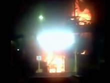 Рабочий Литейного завода ПАО 'КАМАЗ' запечатлел пожар в цехе на видео