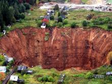 Провал в Соликамске увеличился в четыре раза