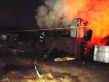 В селе Ильбухтино полностью сгорел частный дом