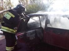 В поселке Сидоровка сгорел автомобиль