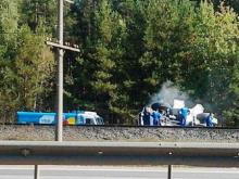 В аварии с капотным грузовиком 'КАМАЗ-мастера' никто не пострадал