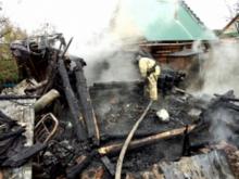 Сегодня утром в садовом обществе 'Дизелист' сгорела баня